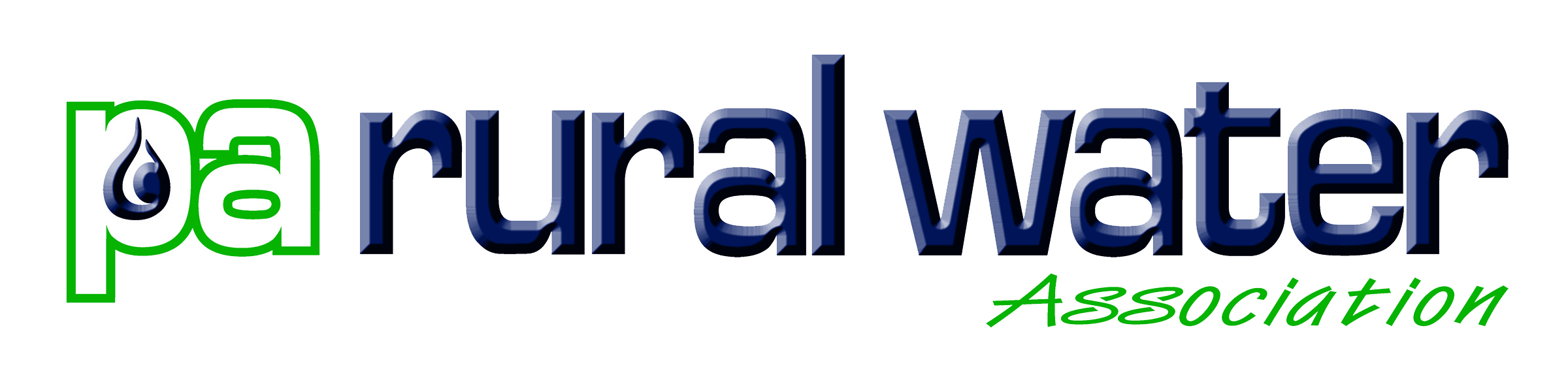 NEW PRWA Logo White Outline Transparent Background PA RURAL WATER ASSOCIATION
